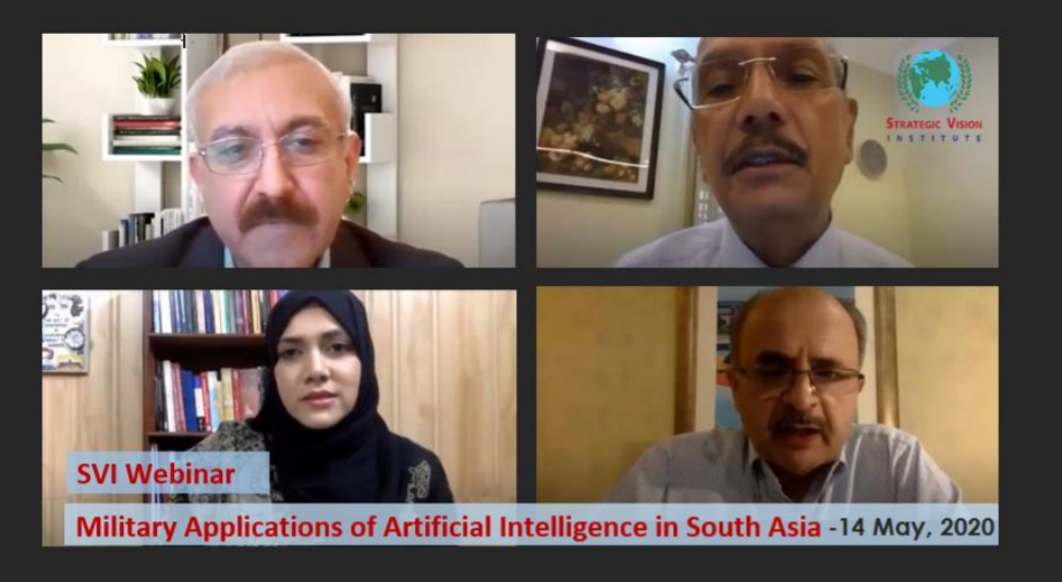 Military Application of Artificial Intelligence in South Asia on 14th May 2020