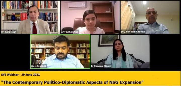 SVI Webinar on “The Contemporary Politico-Diplomatic Aspects of NSG Expansion” Published in Pakistan Observer