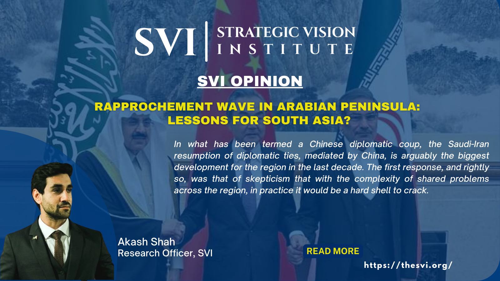 Rapprochement wave in Arabian Peninsula: Lessons for South Asia?