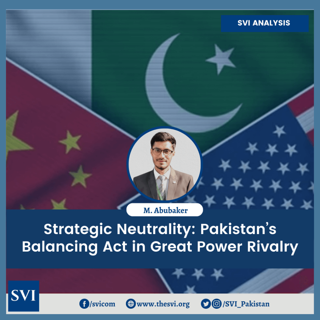 Strategic Neutrality Pakistans Balancing Act In Great Power Rivalry Svi Strategic Vision 